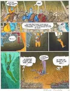 LA SAGA D'ALANDOR  : Planche originale 43 en couleur directe de la Saga d'Alandor Tome 2 L'ange carnivore